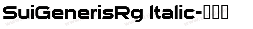 SuiGenerisRg ltalic字体转换